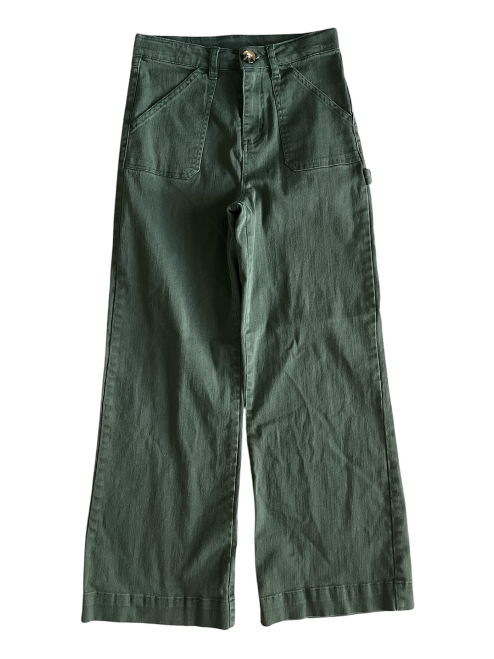 Epic Threads Forest Green Wide-Leg Utility Pants Size 10/12
